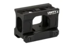UNITY FAST MICRO-S BLK, black angled side view with open frame and top rail