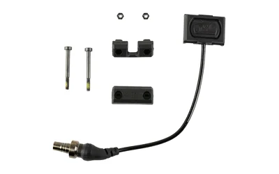 UNITY ModButton Lite SureFire black switch and cable with mounting hardware, top view