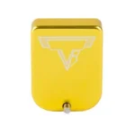 Taran Tactical Innovation TTI BP FITS 2011 9/38 4MM +2 GOLD, front view with white logo and screw