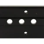 UNITY FAST PLATE RMR/SRO, black rectangular mounting plate in top view with five holes