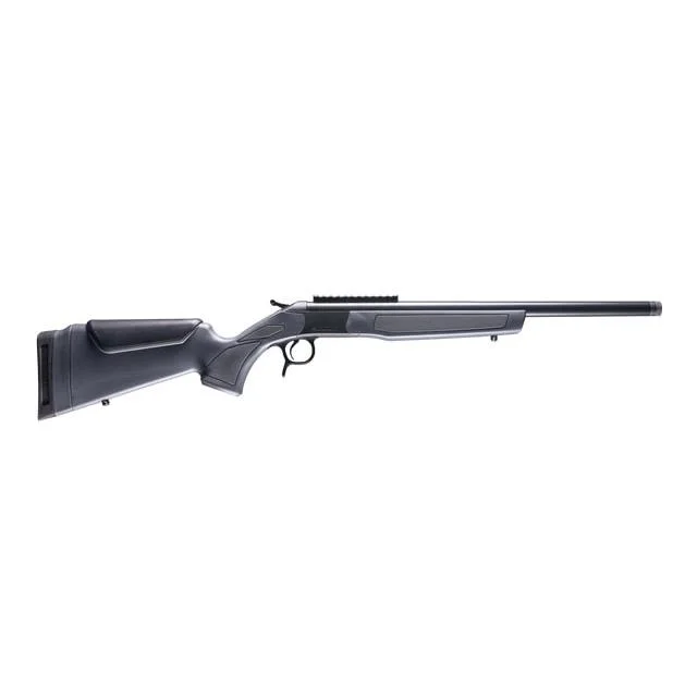 primary-1439 CVA Scout Single Shot Rifle .44 Rem Mag 20" Threaded Blued Barrel Grey Stock 0 MOA Pic Rail