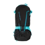 Grey Ghost Gear GGG APPARITION black backpack, front view with cyan zippers and compression straps