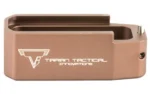 Taran Tactical Innovation TTI PMAG BP 223 +5 BRZ, bronze magazine base pad, side view