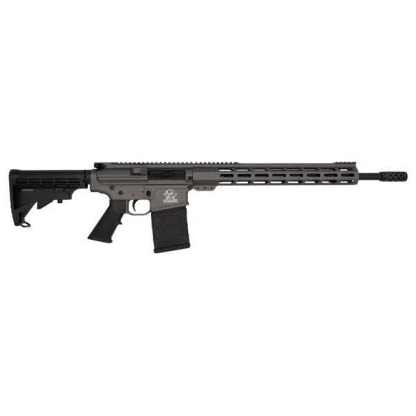 10 Ring GLFA AR-15 Rifle .308 Win 10rd Magazine 18" Stainless Barrel 15" MLOK Rail Tungsten/Nitride Finish