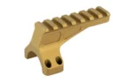 UNITY Diving Board for REKE 30mm, FDE angled view with top rail and mounting holes