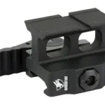 American Defense Mfg. AM DEF HOLOSUN 509T CO-WITNESS, black optic mount in angled side view