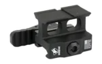 American Defense Mfg. AM DEF HOLOSUN 509T CO-WITNESS, black optic mount in angled side view