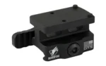 American Defense Mfg. AM DEF TRIJICON RMR QR MNT CO-WITNSS black mount, angled top and side view