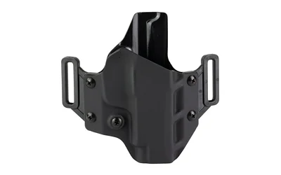 Crucial OWB for SIG Sauer P365 XL black holster, front view with dual belt loops and screws