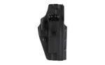 CRUCIAL IWB FOR SIG P220/P226/P229 black holster, rear view with belt clip and screws