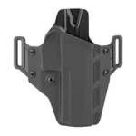 CRUCIAL OWB for SIG P320 RH Black holster, front view with side belt loops