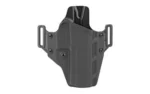 CRUCIAL OWB for SIG P320 RH Black holster, front view with side belt loops