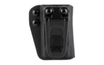 CRUCIAL MAG FOR GLK 43X/TAURUS MAG black pouch, front view with belt clip and screws