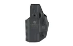 CRUCIAL IWB FOR RUGER MAX-9 AMBI BLK black holster, rear view with mounting holes