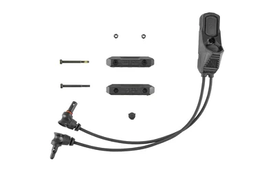 UNITY AXON STRMLIGHT CRN LSR 7" BLK, black dual-button switch with cables and mounting hardware
