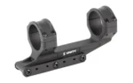 UNITY REKE Scope Mount 35mm black, angled left-side view with two rings