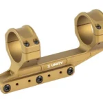 UNITY REKE Scope Mount 35mm FDE, angled left-side view with two rings