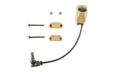 UNITY AXON SL STREAMLIGHT FDE switch and black cable with mounting hardware, top view
