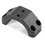 UNITY MRDS TP RNG FAST LPVO BLK black arched ring cap, angled top view with four mounting holes