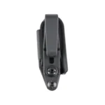 RAVEN VANGUARD 2 FOR GLK42/43 BLK black trigger guard holster, front view with belt clip