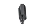 RAVEN VANGUARD 2 FOR GLK42/43 BLK black trigger guard holster, front view with belt clip