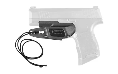 RAVEN VANGUARD 2 SIG P365 BLK ADV black trigger guard holster with tether on pistol outline