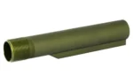 Battle Arms Development BAD 6 POS MILSPEC BFFR TUBE ODG olive drab tube, side view with threaded end