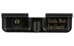 Battle Arms Development BAD DUST COVER - WAIT FOR THE FLASH black open cover with smiley and gold text