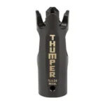 BAD BATTELARMS THMPR, black front view with four-prong crown and gold lettering