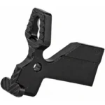 Battle Arms Development BAD ENHANCED BOLT CATCH PCC 9MM, black angled view with textured paddles