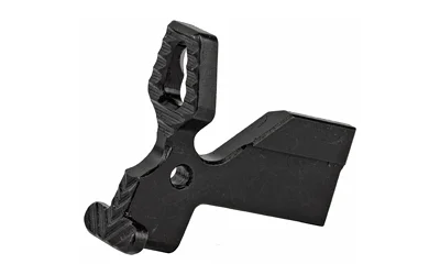 Battle Arms Development BAD ENHANCED BOLT CATCH PCC 9MM, black angled view with textured paddles