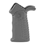 Battle Arms Development BAD Adjustable Tactical Grip, black side view with textured finger grooves