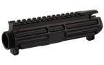Battle Arms Development BAD Xiphos black upper receiver, angled left-side view with top rail