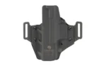 CRUCIAL CVRT OWB FOR ECHELON 4.0C BK black holster, rear view, with belt loops and mounting screws