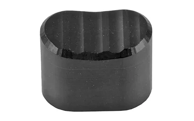 Battle Arms Development BAD ENHANCED MAG RELEASE black, close front view with scalloped top edge