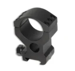 BURRIS XTR TACT X-HI 1 30MM RING 1, black angled view with split ring and mounting clamp