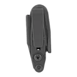 RAVEN VANGUARD 2 FOR GLK 17/19 BLK black holster, front view with belt clip and snap