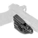 RAVEN VANGUARD 2 FOR GLK FULL SZ BLK black trigger holster with belt clip, angled side view
