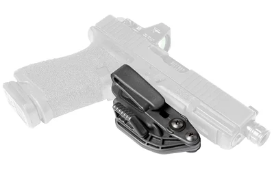 primary-14610 RAVEN VANGUARD 2 FOR GLK FULL SZ BLK black trigger holster with belt clip, angled side view