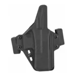RAVEN PERUN FOR GLK 19 AMBI BLK black holster, front view with side mounting loops