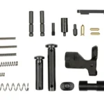 WILSON RCVR KT LOWER SM PRT BLT AR10 black and metal small parts arranged in rows