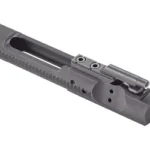 WILSON BOLT CARRIER ASMBLY 556NATO, dark gray angled top view with gas key and locking lugs