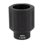 BAD BATTLEARMS 9MM HX FLSHCN 1/2X36 black cylindrical flash can shown upright at an angle
