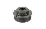 KGM DTA HUB 1.375X24 TO 1/2X28 TI gray angled view with hexagonal top and visible threading