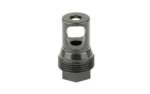 KGM TAPER MB 5/8X24, gray angled view with side ports, top opening and threaded base