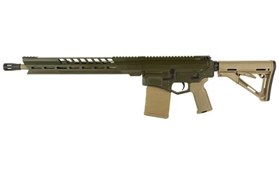 Diamondback Firearms DBF DB10, FDE and olive drab right-side view with magazine and slotted handguard