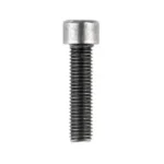 CMMG AR15 GRIP SCREW black threaded screw with silver socket head, side view