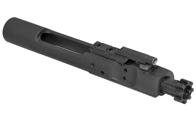 CMMG BCG AR15 6.5GRN/6MM ARC black angled side view with cylindrical carrier and exposed bolt