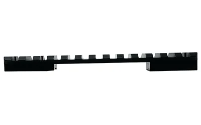 DNZ REM700 SA PIC RAIL W/8-40 black rail, side view with raised mounting slots