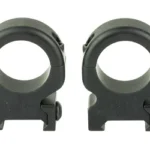 DNZ FREEDOM RPR 2PC RAIL MNT MED 1-inch, black two-piece rings in front view